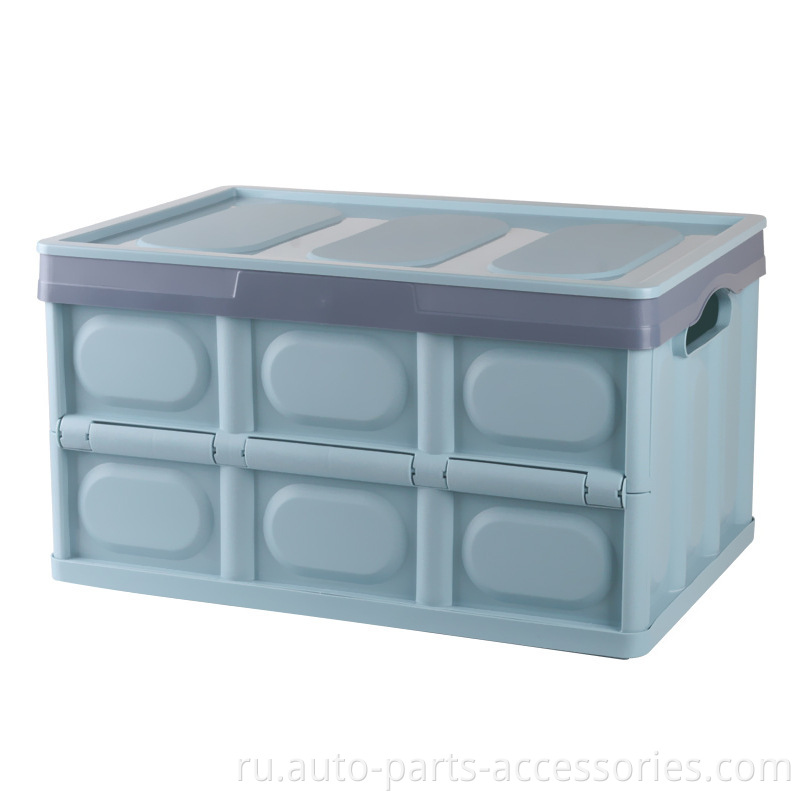 Самый продаваемый крупный 56L Eco Plastic Sorting Cargo Container Contain Trunk Organizer для внедорожника для внедорожника